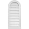 Ekena Millwork Round Top Surface Mount PVC Gable Vent w/ 2"W x 2"P Brickmould Sill Frame, 14"W x 30"H GVPRT14X3003SN - alternate 1